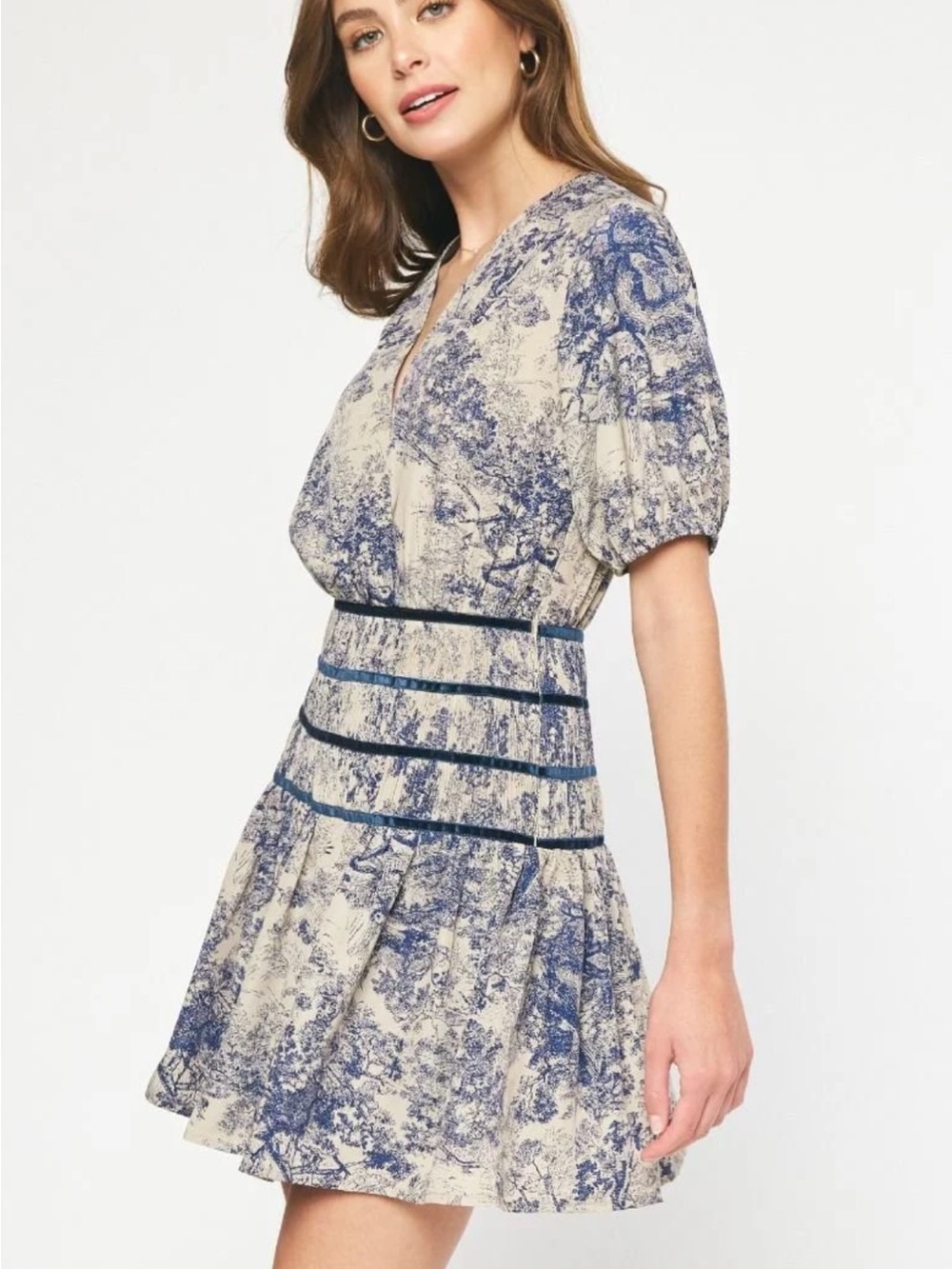 ENTRO NATURE PATTERNED DRESS - Picture 2 of 7